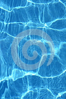 Water abstract background, Swimming pool rippled.