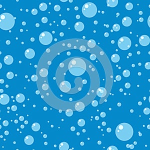 Water air bubble seamless pattern