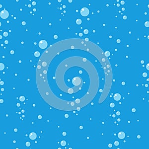 Water air bubble seamless pattern