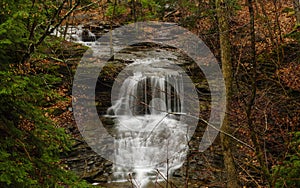 Water In Autumn In John Boyd Thatcher State Park In New York Sta