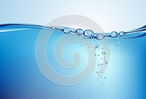 Water background, vector illustration