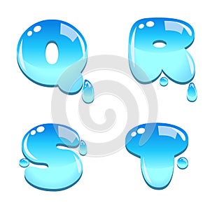 Water bead font type