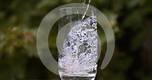 Water being poured into Glass