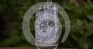 Water being poured into Glass,