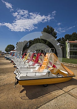 Water bicycles photo