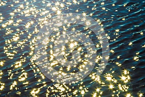 Sun reflection on the lake