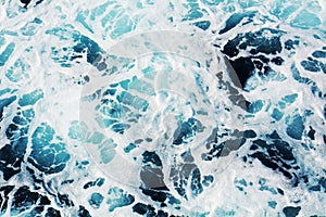 Water, blue bubbles, Tyrrhenian sea, background
