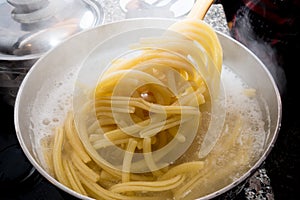 Water boiling for pasta