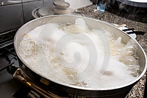 Water boiling for pasta