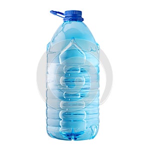 Water bottle Gallon with an empty Tag isolated on white background, clipping path included