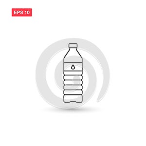 Water bottle icon vector design isolated 2