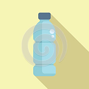 Water bottle mineral drink icon flat vector. Vending machine