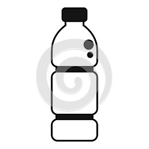 Water bottle mineral drink icon simple vector. Vending machine