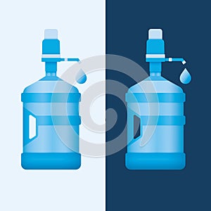 Water bottle reusable 5 gallon bottle