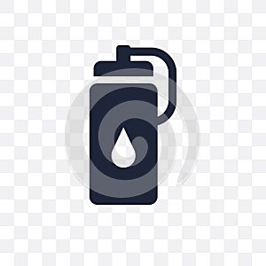 Water bottle transparent icon. Water bottle symbol design from G