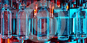 Water bottling line for processing and bottling pure spring water