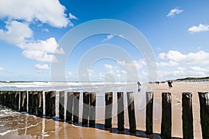 Water breakers on the Dutch Coast