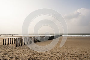 Water breakers on the Dutch Coast
