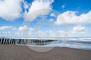 Water breakers on the Dutch Coast
