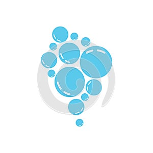 Water bubble icon design template isolated vector image