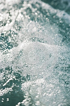 Water with bubbles.