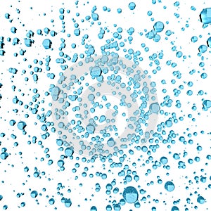 Water bubbles 3d