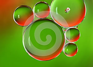 Water bubbles abstract background