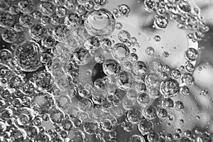 Water Bubbles B&W photo