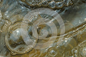 Water bubbles form abstract patterns and tectures 5