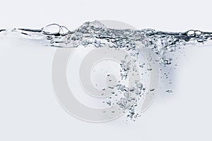 Water bubbles gas background