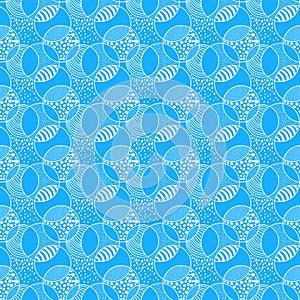 Water bubbles seamless background