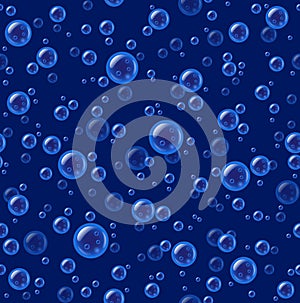 Water Bubbles Seamless Pattern