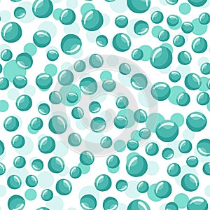 Water bubbles seamless pattern Abstract geometrical circle wallpaper