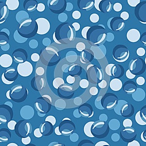 Water bubbles seamless pattern Abstract geometrical circle wallpaper