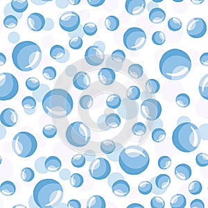 Water bubbles seamless pattern Abstract geometrical circle wallpaper