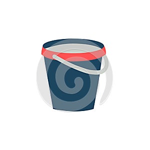 Water bucket container vector isolated on white background