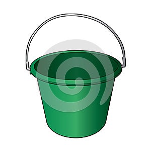 Water bucket vector