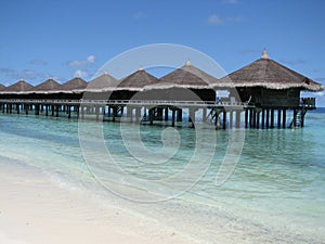 Water bungalows - the Maldives