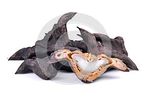 Water Caltrops, Trapa natans on white background