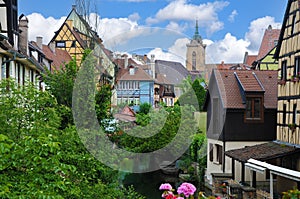 Water canal in Colmar Petite Venice