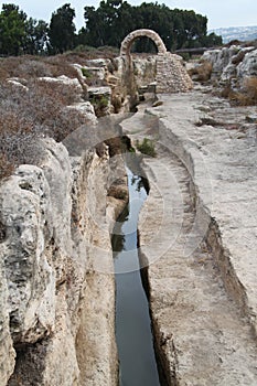 Water Canal at Nahal Taninim Nature Reserve, Israel