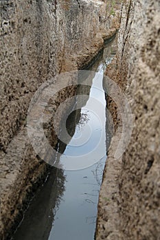 Water Canal at Nahal Taninim Nature Reserve, Israel