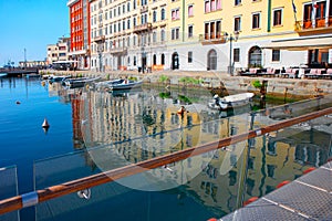 Water canal view in Trieste