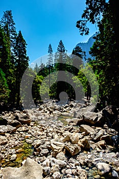 Water canal from the Yosemite Waterfall