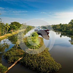 water canals, AI generated