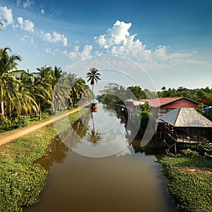 water canals, AI generated