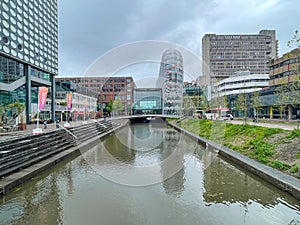 Water canals in Utrecht for boat tours, the Netherlands