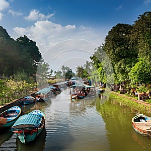 water canals, AI generated