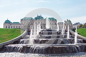 Water cascade fountain in Vienna