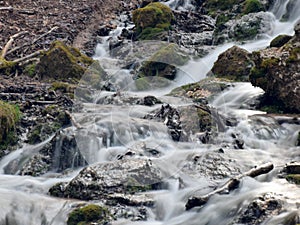 water cascade, long exposure method